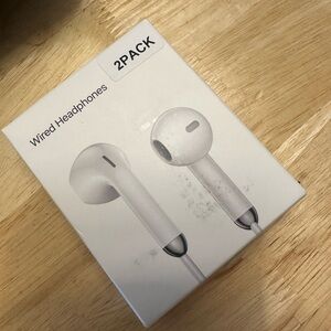 White Wired Headphones - 2 Pack tipe C